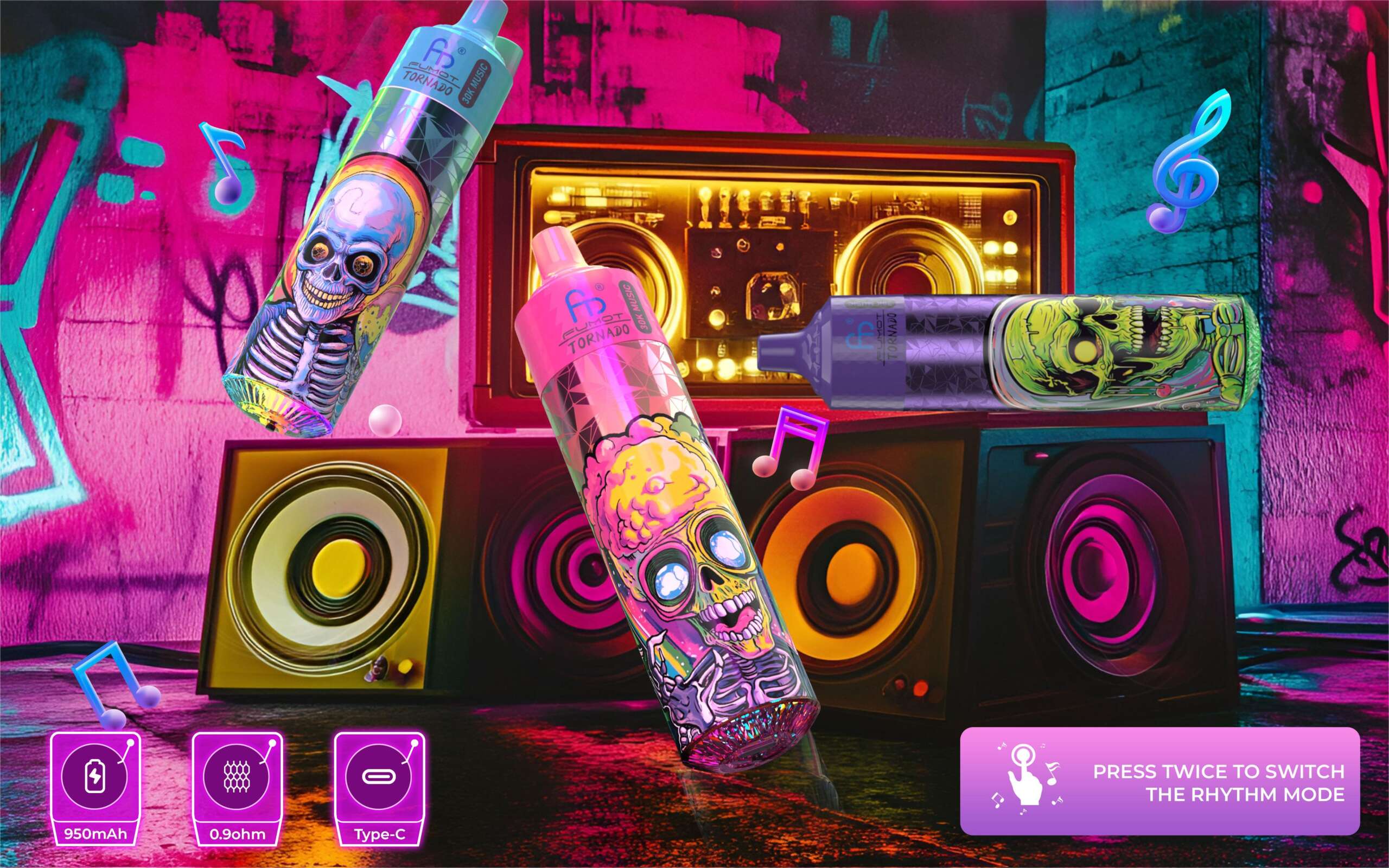 Fumot RandM Tornado 30000 Puffs Latest Popular Disposable Vape - ROSTAR