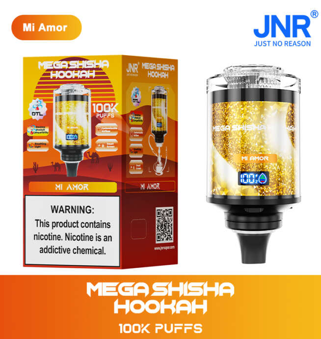 JNR Mega Shisha Hookah 100000 Puffs Disposable Vape - Image 9