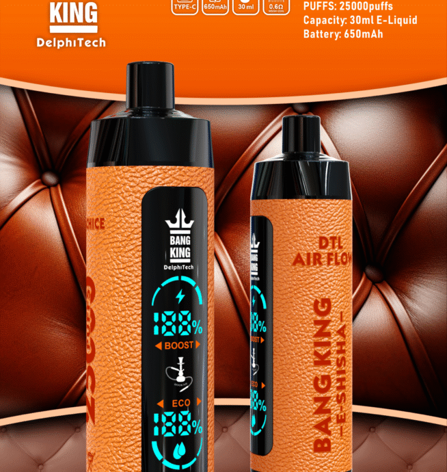 Bang King Shisha 25000 Puffs Leather Disposable Vape Pen - Image 3