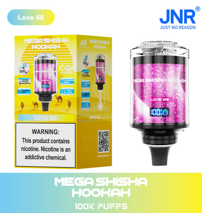 JNR Mega Shisha Hookah 100000 Puffs Disposable Vape - Image 4