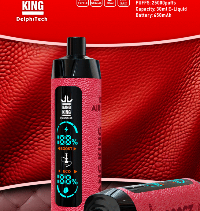 Bang King Shisha 25000 Puffs Leather Disposable Vape Pen - Image 6