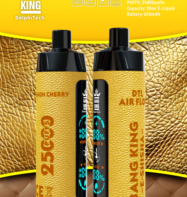 Bang King Shisha 25000 Puffs Leather Disposable Vape Pen - Image 2