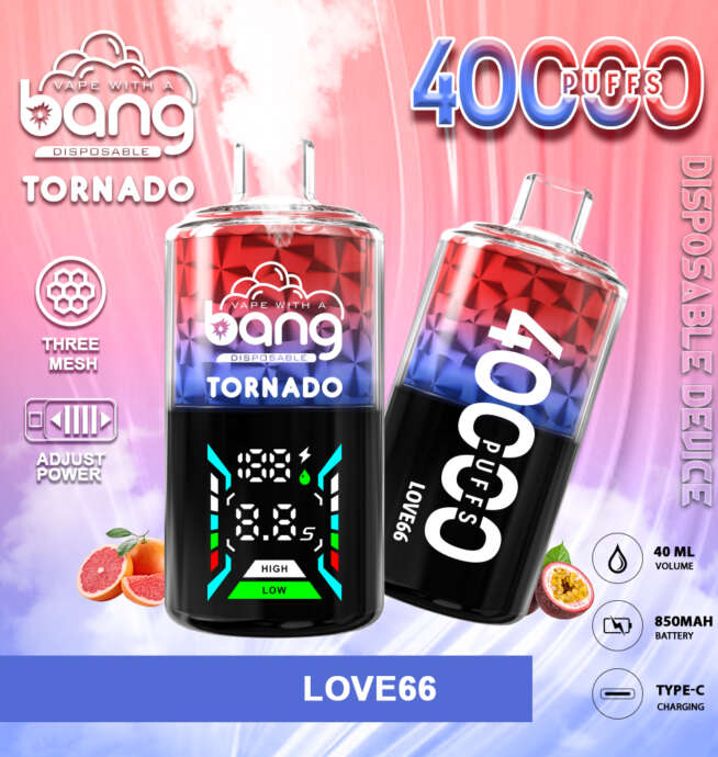 Bang Tornado 40000 Puffs Disposable Vape Big Clouds - Image 2