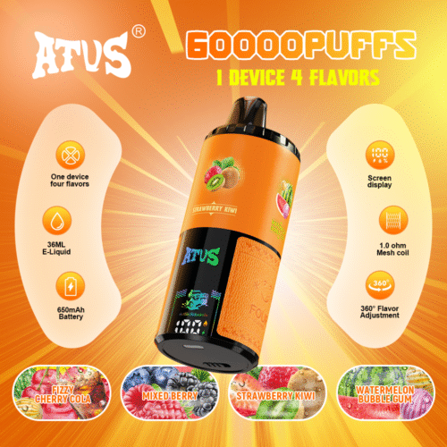 ATVS 60000 Puffs Disposable Vape - Rechargeable Verified Big Cloud