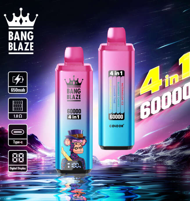 Bang Blaze 60000 Puffs Disposable Vape Rechargeable 4-in-1 Flavors - Image 9