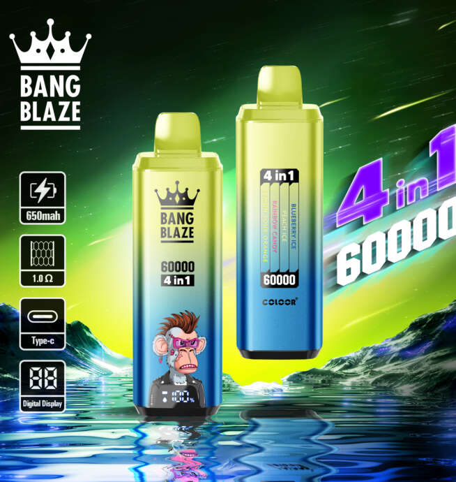 Bang Blaze 60000 Puffs Disposable Vape Rechargeable 4-in-1 Flavors - Image 8