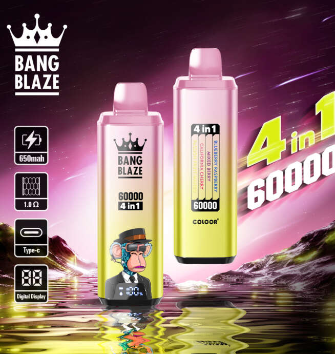 Bang Blaze 60000 Puffs Disposable Vape Rechargeable 4-in-1 Flavors - Image 6