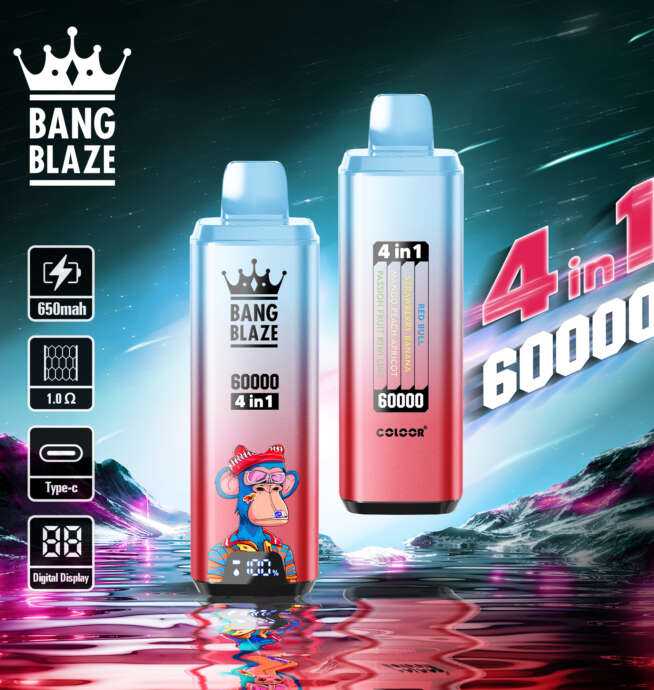 Bang Blaze 60000 Puffs Disposable Vape Rechargeable 4-in-1 Flavors - Image 5