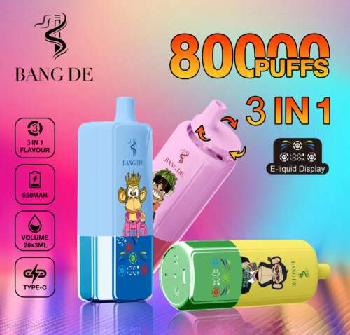 Bang DE 80K 3-in-1 Flavors 80000 Puffs