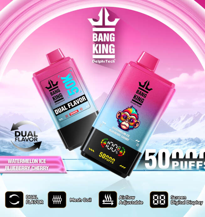 Bang King 50000 Puffs Disposable Vape Double Taste LCD Display - Image 7