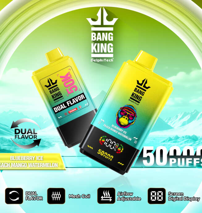 Bang King 50000 Puffs Disposable Vape Double Taste LCD Display - Image 6