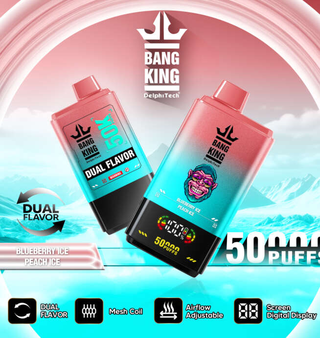 Bang King 50000 Puffs Disposable Vape Double Taste LCD Display - Image 5