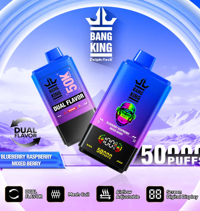 Bang King 50000 Puffs Disposable Vape Double Taste LCD Display - Image 4