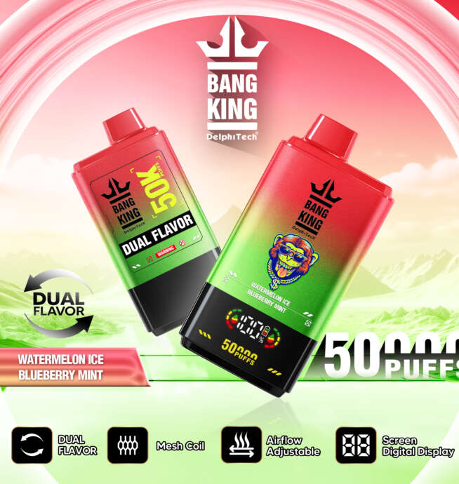 Bang King 50000 Puffs Disposable Vape Double Taste LCD Display - Image 3