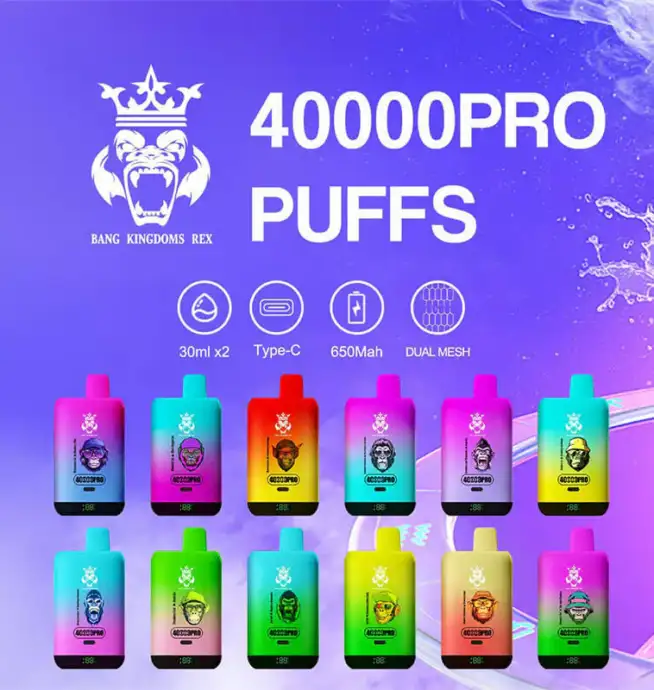 Bang Kingdoms Rex 40000 Puff Vape Double Flavor - Image 2