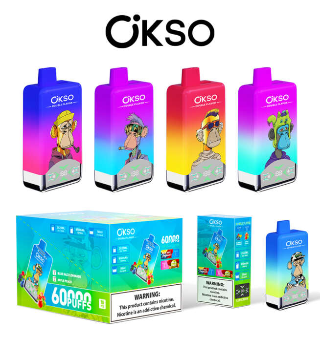 OKSO Double Flavor 60K Puffs Rechargeable Vape - Image 8