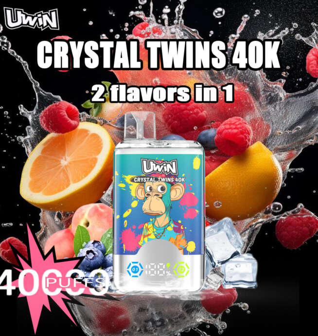 Uwin Twins Crystal 40000 Puffs Mesh Coil Vape