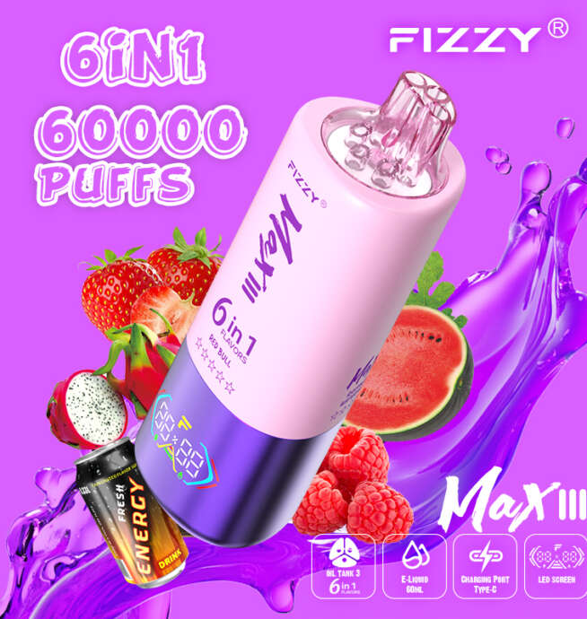 Fizzy 6-in-1 60000 Puffs Rechargeable Vape - Image 7