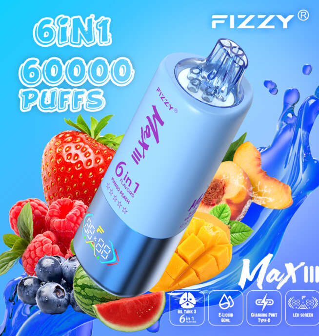 Fizzy 6-in-1 60000 Puffs Rechargeable Vape - Image 6