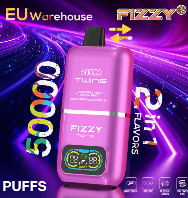 Fizzy Twins 50000 Puffs Double Taste Vape - Image 4