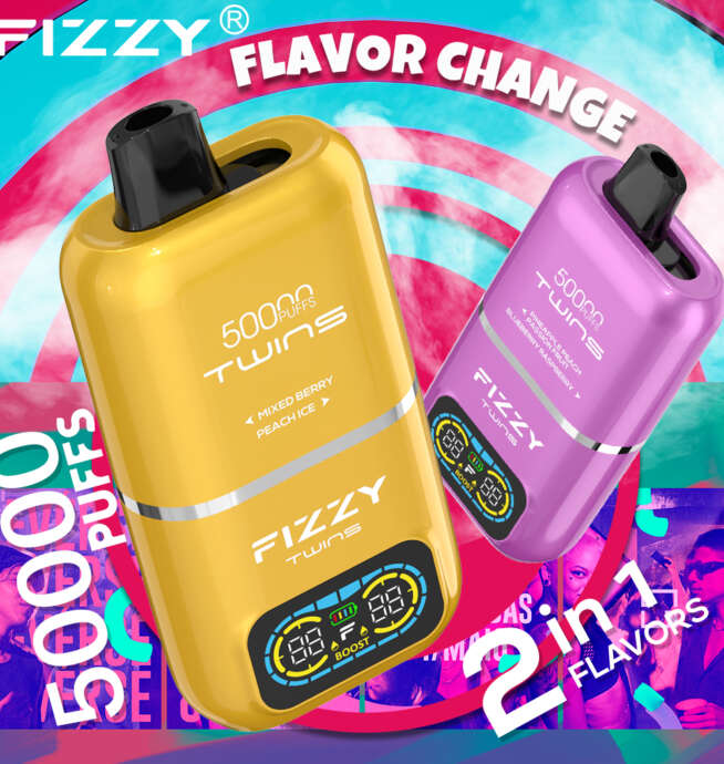 Fizzy Twins 50000 Puffs Double Taste Vape