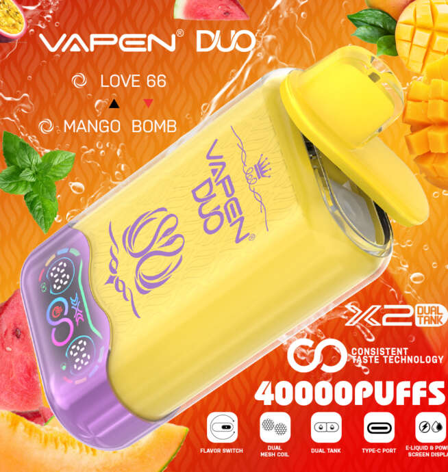VAPEN DUO 40K Puffs Dual Flavors Vape with RGB - Image 5