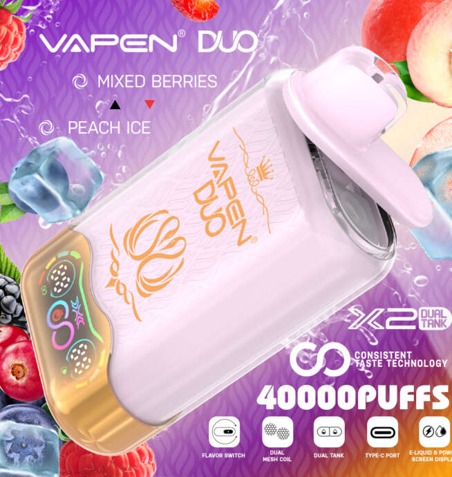 VAPEN DUO 40K Puffs Dual Flavors Vape with RGB - Image 3