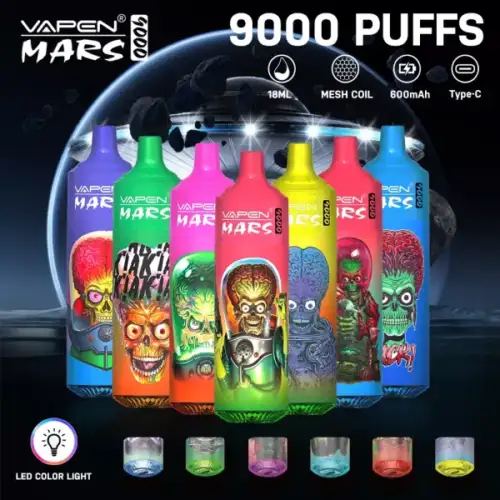MARS VAPE 9K Puffs 0%/2%/5% Nicotine