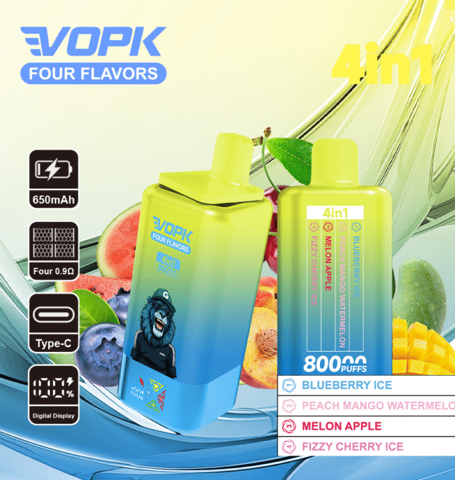 VOPK FOUR FLAVORS 80K Puffs 4-Flavor Vape - Image 10