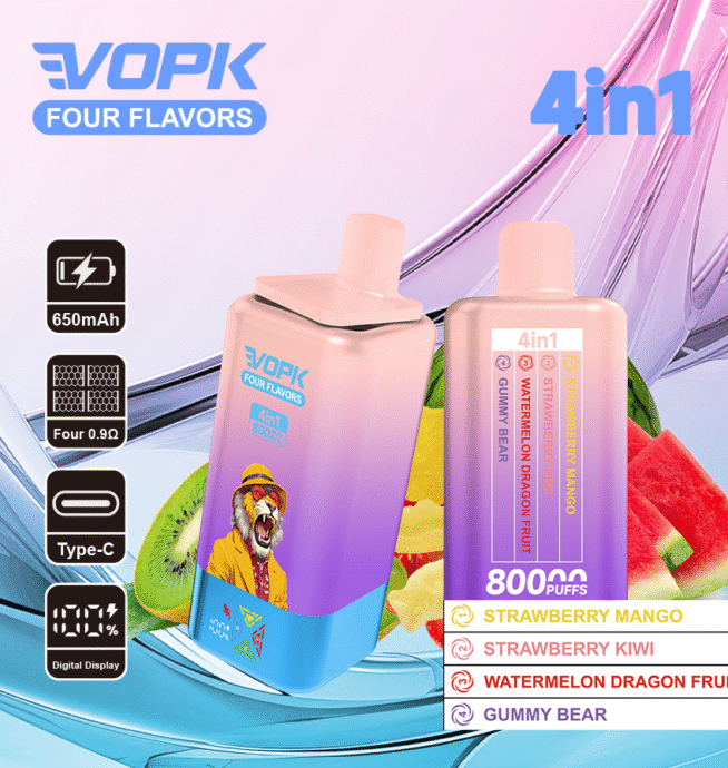 VOPK FOUR FLAVORS 80K Puffs 4-Flavor Vape - Image 2