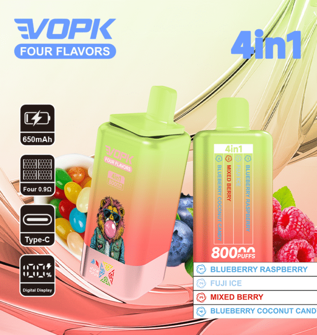 VOPK FOUR FLAVORS 80K Puffs 4-Flavor Vape - Image 7