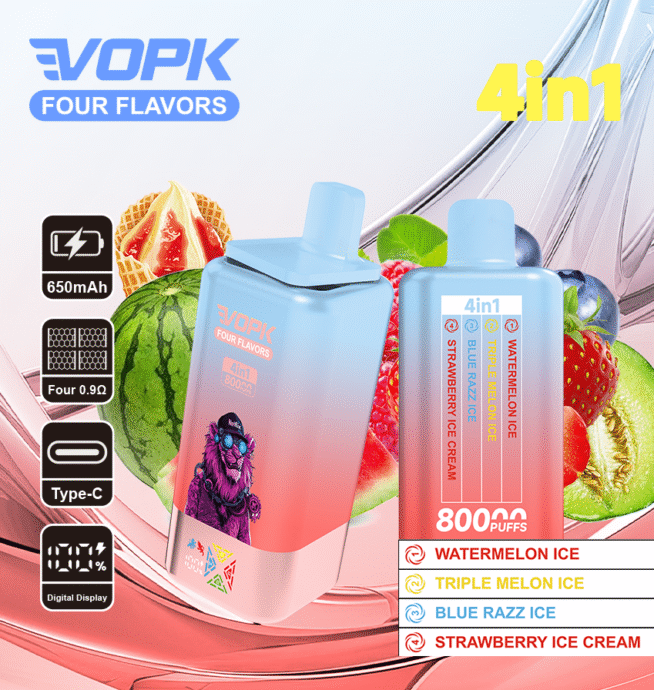 VOPK FOUR FLAVORS 80K Puffs 4-Flavor Vape - Image 6