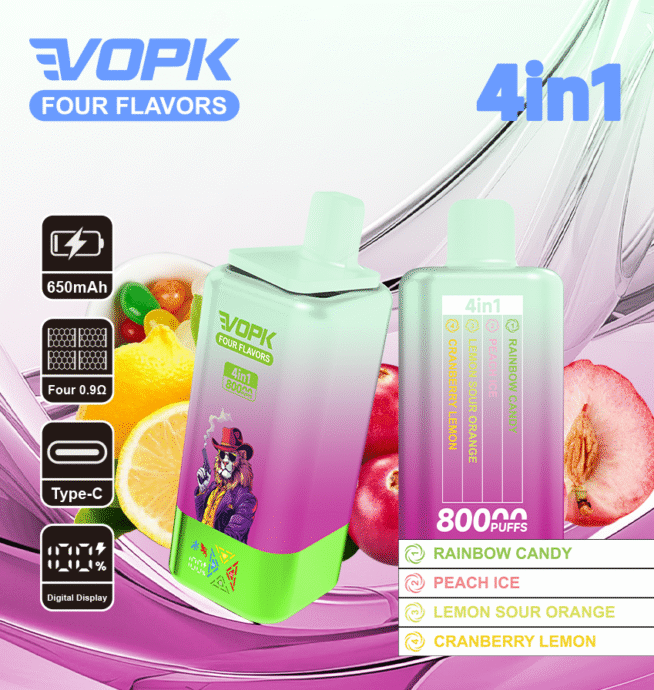VOPK FOUR FLAVORS 80K Puffs 4-Flavor Vape - Image 5
