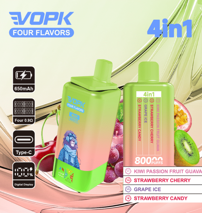 VOPK FOUR FLAVORS 80K Puffs 4-Flavor Vape - Image 4