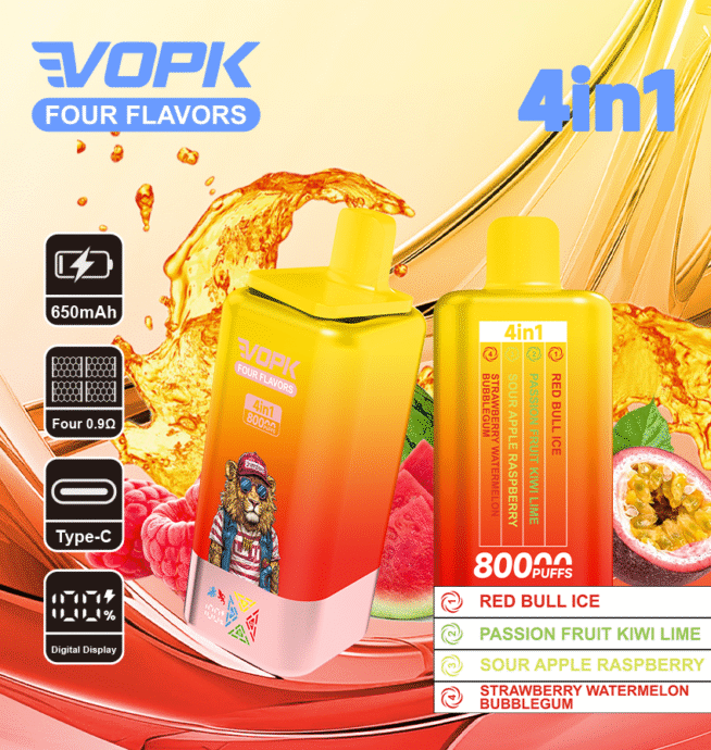 VOPK FOUR FLAVORS 80K Puffs 4-Flavor Vape