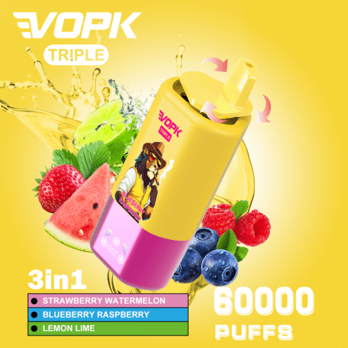 VOPK-TRIPE 60K Puffs 3 Flavors Vape with Display