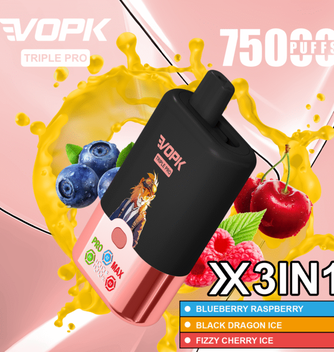 VOPK Triple Pro 75K Puffs 3-Tank Vape