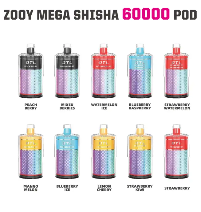 ZOOY MEGA 60000 Shisha Pod (pod only)