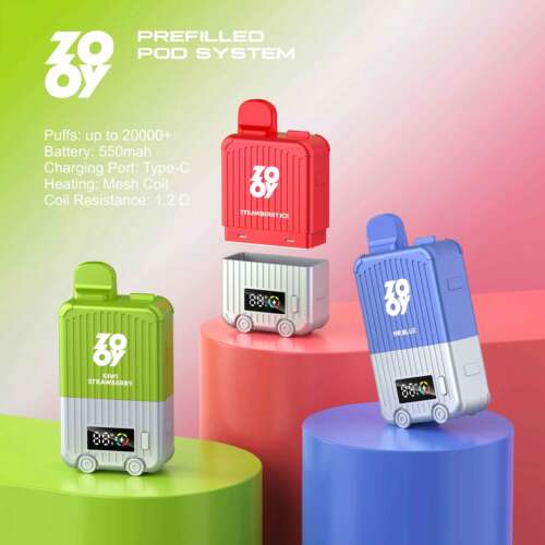 Zooy LugVapor 20000 Puffs Pod kit: 10pcs LugVapor POD + 1pcs kit