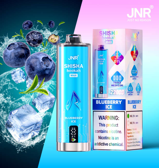 JNR Shisha Max 22K Puffs – Original Hookah Edition Disposable Vape - Image 3