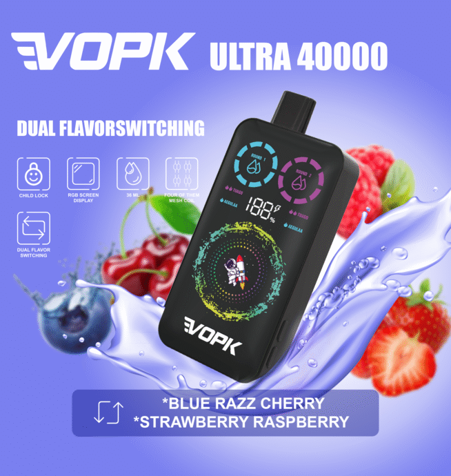 VOPK ULTRA 40000 Puffs Dual Flavor Vape - Image 8