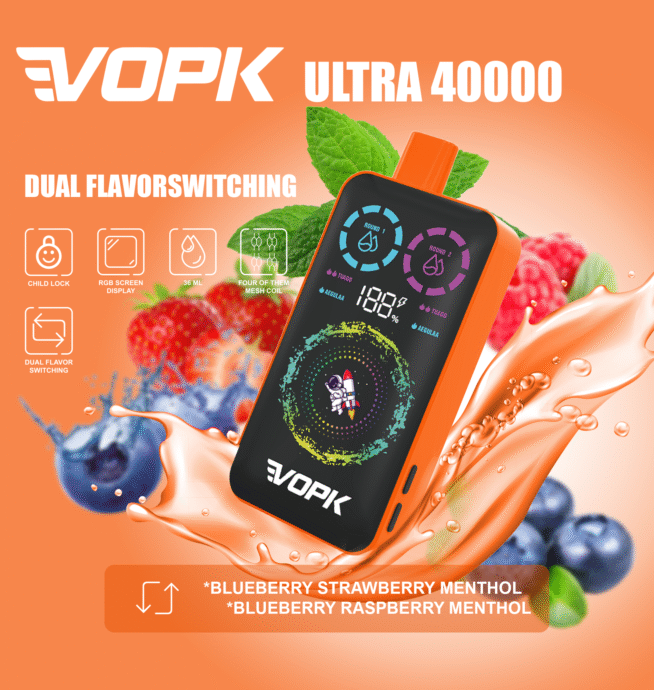 VOPK ULTRA 40000 Puffs Dual Flavor Vape - Image 7