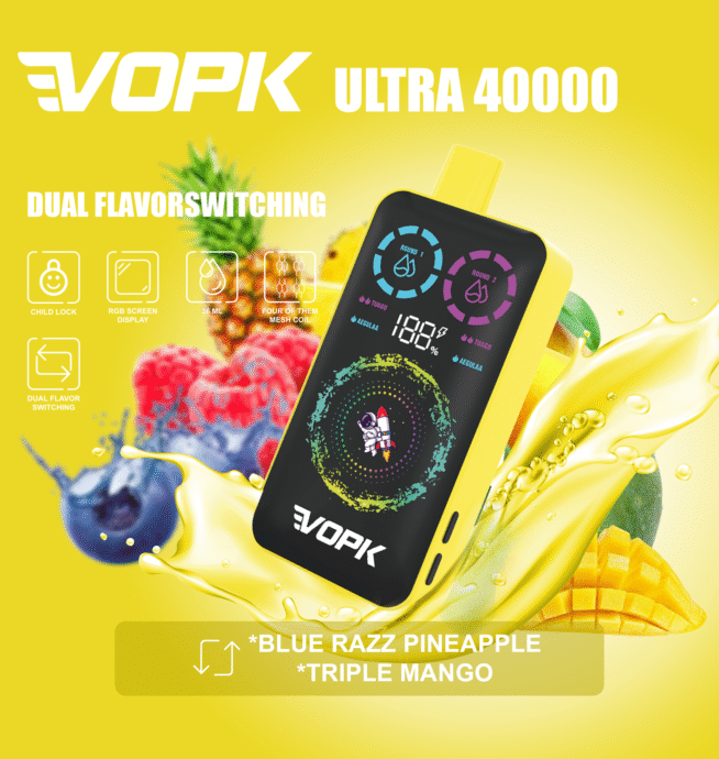 VOPK ULTRA 40000 Puffs Dual Flavor Vape - Image 6