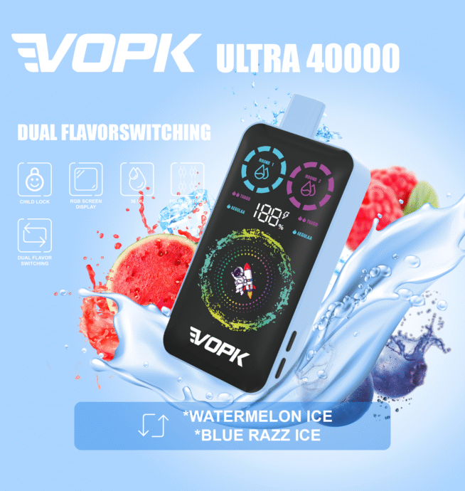 VOPK ULTRA 40000 Puffs Dual Flavor Vape - Image 5