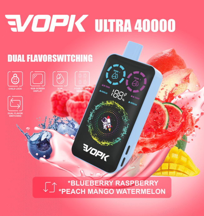 VOPK ULTRA 40000 Puffs Dual Flavor Vape