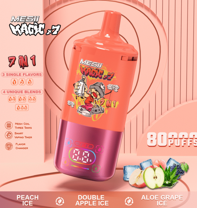 Mesii MAGIC X7 80k 7-N-1 90ml Oil Capacity Vape - Image 3