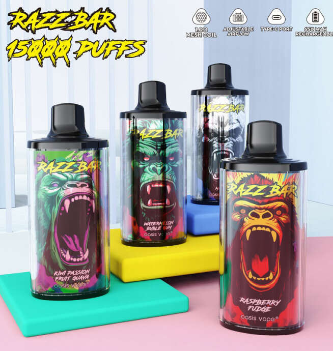 Razz bar 15000 Puffs 2%/5% Nicotine Vape - Image 7