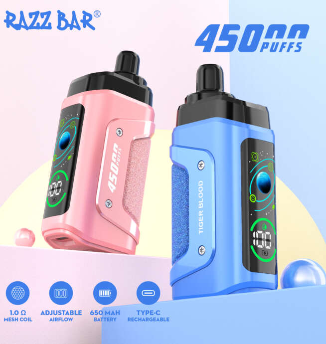 Razz bar 45000 Puffs 16 Flavors 2%/5% Nicotine - Image 2