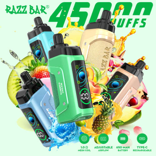 Razz bar 45000 Puffs 16 Flavors 2%/5% Nicotine