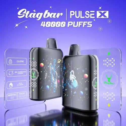 STAG BAR Pulse X 40K Puffs 35ML Dual Mesh Coil